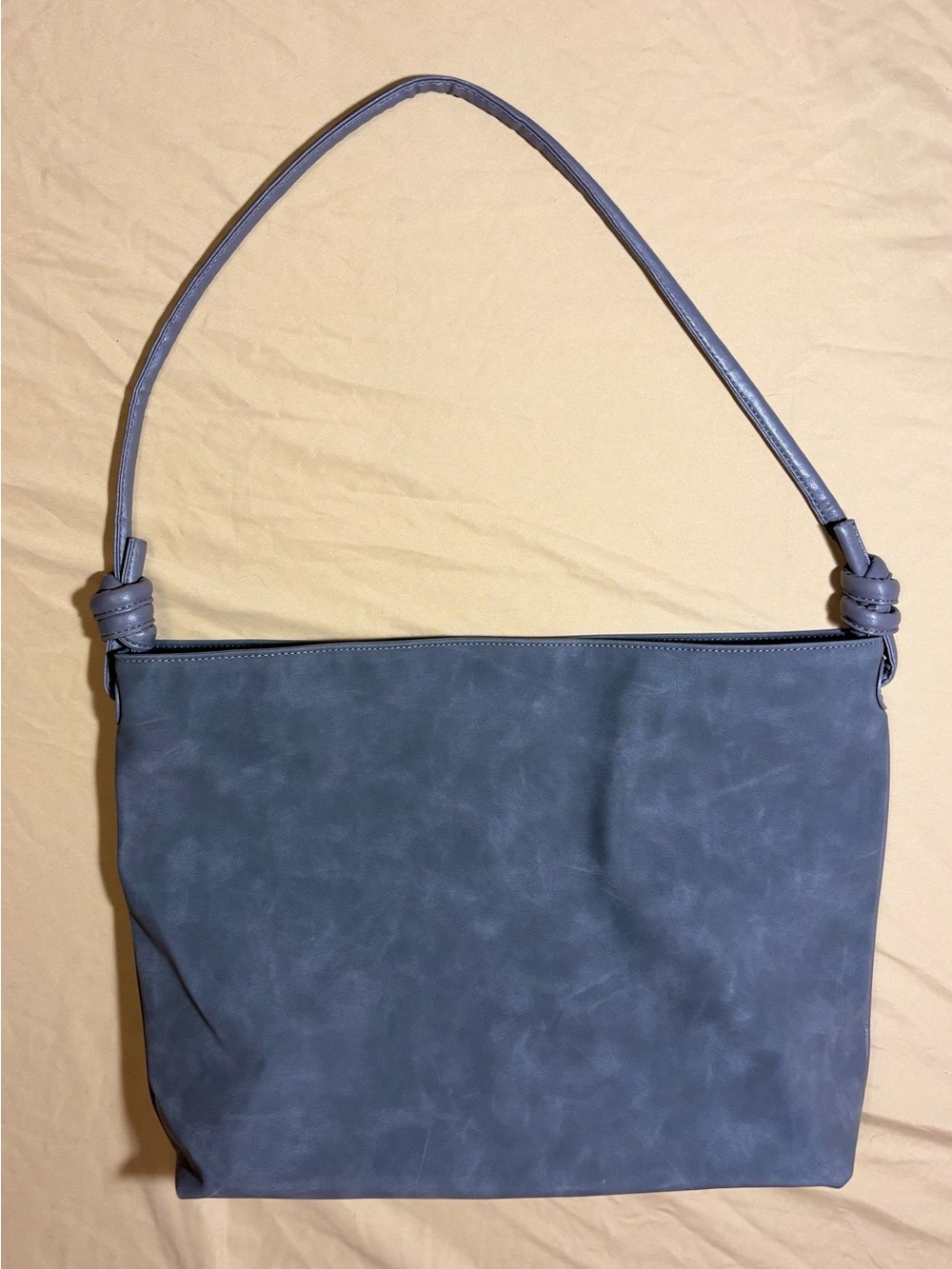 8 Other Reasons Slate-Blue Knotted Strap Shoulder Bag